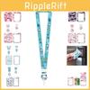 Cute Cartoon Id Card Holder With Retractable Lanyard For Work, School, And Travel