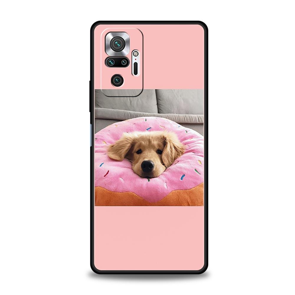 Cute Puppy Cat Phone Case For Xiaomi Redmi Note 13 12 5G 11 10 Pro Plus 4G 9S 9 8 7 9T 13C 10C 9C 9A Soft Silicone Cover