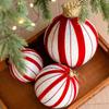 Foam Christmas Pendants Red&White Flannel Tree Ornaments New Christmas Hot Air Balloon Xmas