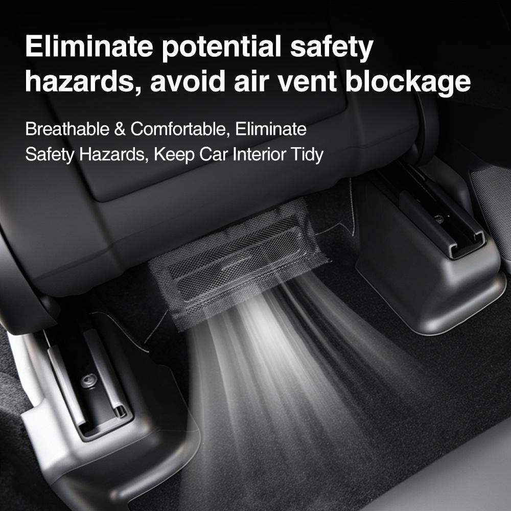 TPE Anti Kick Underseat Full Wrap Guards 6PCS For Tesla Model Y Premium L 2025-2026 Car Interior Accessories