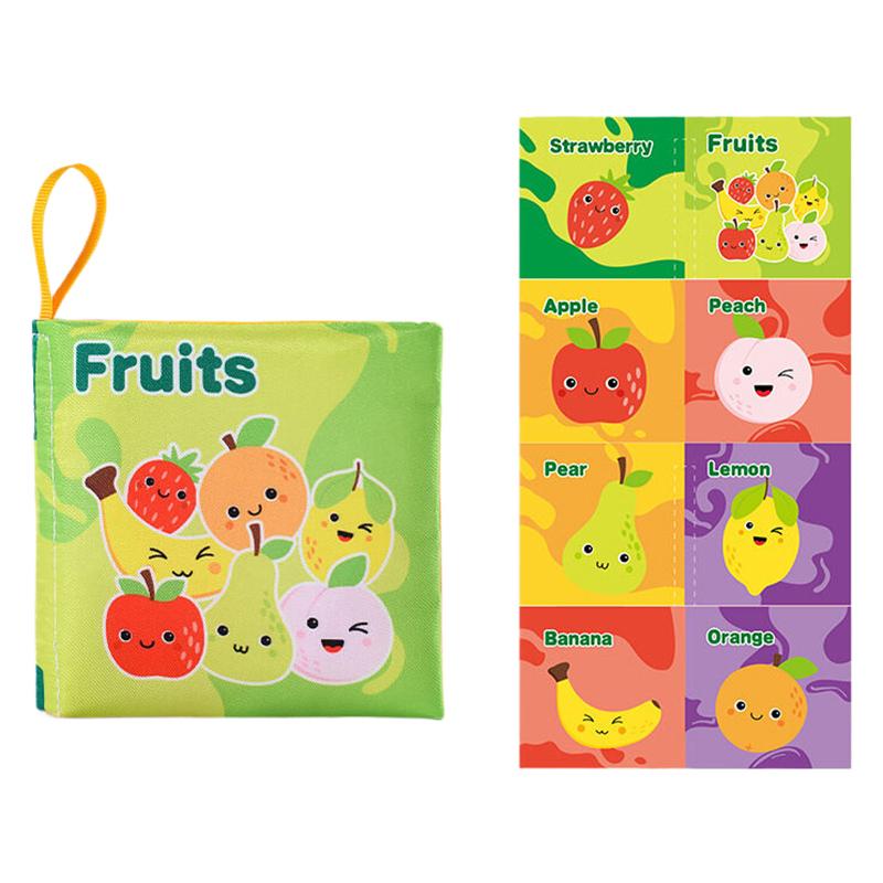 Soft Baby Fabric Book Interactive Sensory Activity Cloth Book For Babies First Educational Montessori Early Learning Game