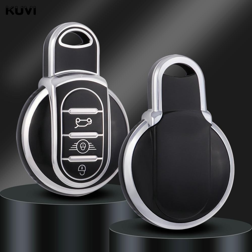 Tpu Car Key Case Cover For Bmw Mini Cooper S One Jcw F54 F55 F56 F57 F60 Clubman Countryman Remote Fob Holder Shell Keychain