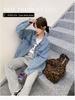 Women's Light Blue Denim Jacket - Korean Retro Style, Versatile for Spring and Autumn, Casual BF Fashion Trend.