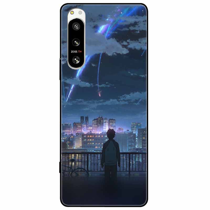 For Sony Xperia 5 IV / 1 IV Case 10IV Soft Silicone Flower Phone Back Cases For Sony Xperia 10 IV V Cover 5IV TPU Bumpers 10V