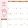 Sanrio A5 Datebook My Melody 2025 Planner October with Schedule Stickers and 454737 (Starts 2024) Bookmark,