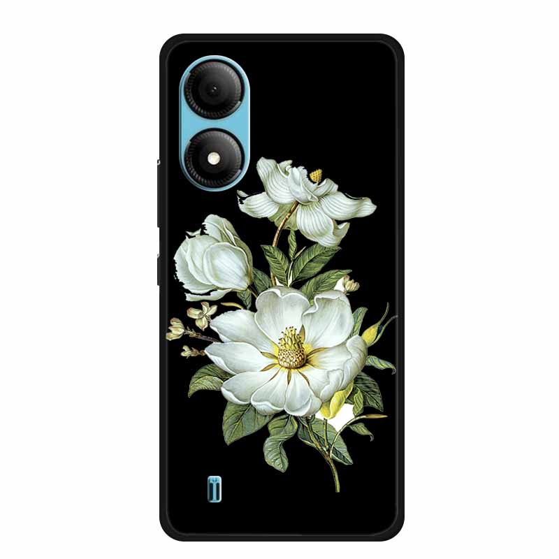 Funda For ZTE Blade A33S Case Cute Cartoon Cat Black Silicone Soft Phone Case For ZTE A33S Back Cover Case A 33 S 33s Coque Capa
