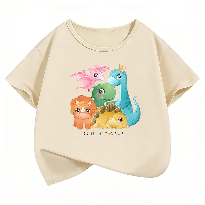 Funny Dinosaur Printed TShirt T Shirt Girls Boys Kids Summer Graphic Short Sleeve Tops TShirts Cute Girls Clothing