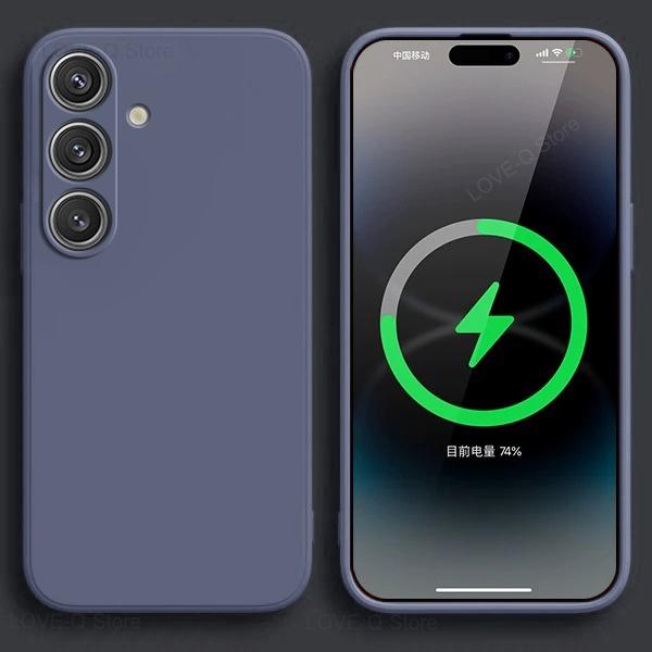 For S24 S23 S22 Ultra Cases Liquid Silicone Case For Samsung Galaxy S24 S23 S22 Ultra Plus S24Ultra Cases Cover Accessories