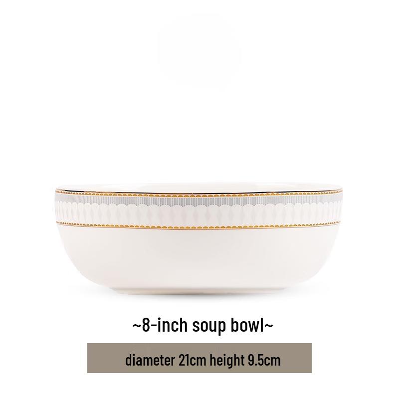 Mod Lanca Nordic Style Ceramic Soup Bowl