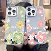 Hot-selling Small Fresh Flower LUCK Mirror Apple 17PM Mobile Phone Case Girlfriend Model Muse Special Protective Case