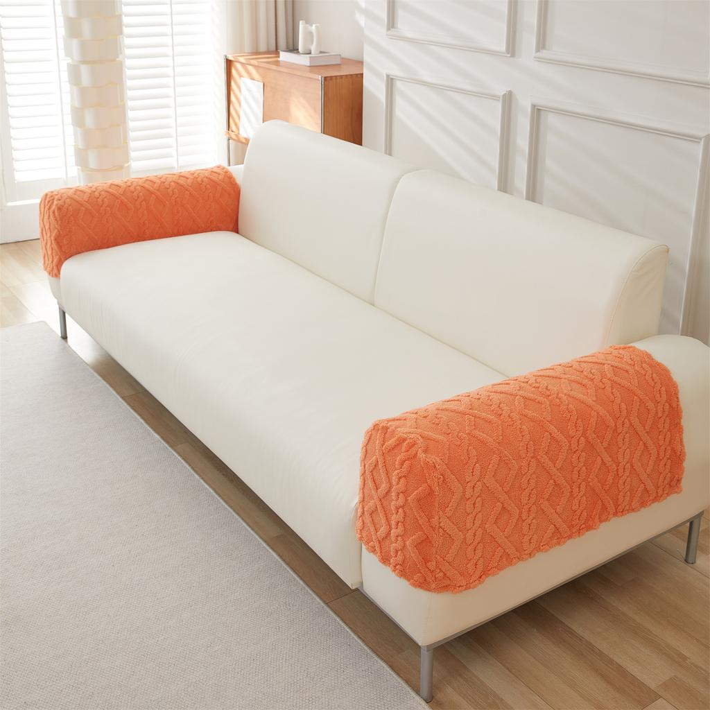 1Set/2pcs Couch Stretch Soft Jacquard Arm Covers  Armrest Covers for Sofa - Protect Your Furniture and Enhance Your Home Decor