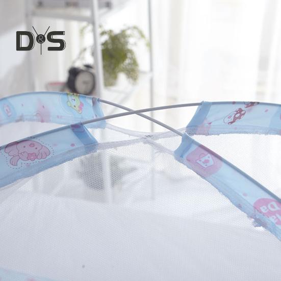 Bed Cover Curtain Full Cover Design Encrypted Yarn Easy To Fold Open Quickly Bottomless Anti-mosquito Polyester Infant Yurt Mosquito Net Bed Accessory