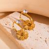 Chic Titanium Steel Earrings: Trendy, Stylish, Versatile, and Luxurious Design for Women