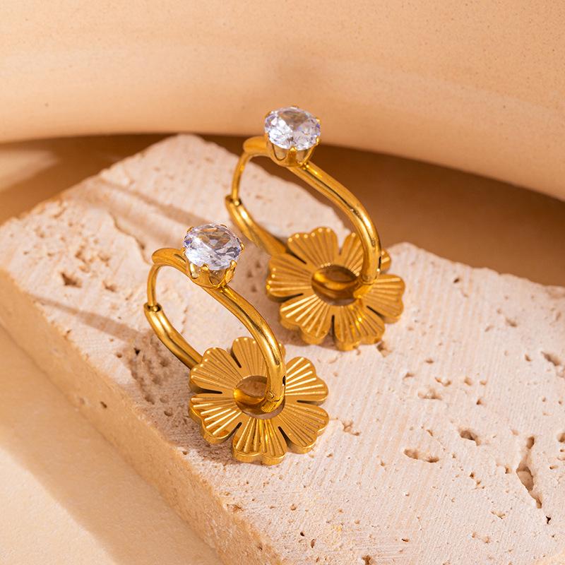 Chic Titanium Steel Earrings: Trendy, Stylish, Versatile, and Luxurious Design for Women