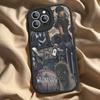 Custodia per Telefono Addams Mercoledì W-Wednesday Americano Per IPhone 16 15 14 13 12 11 Pro Max Plus Copertura in Pelle
