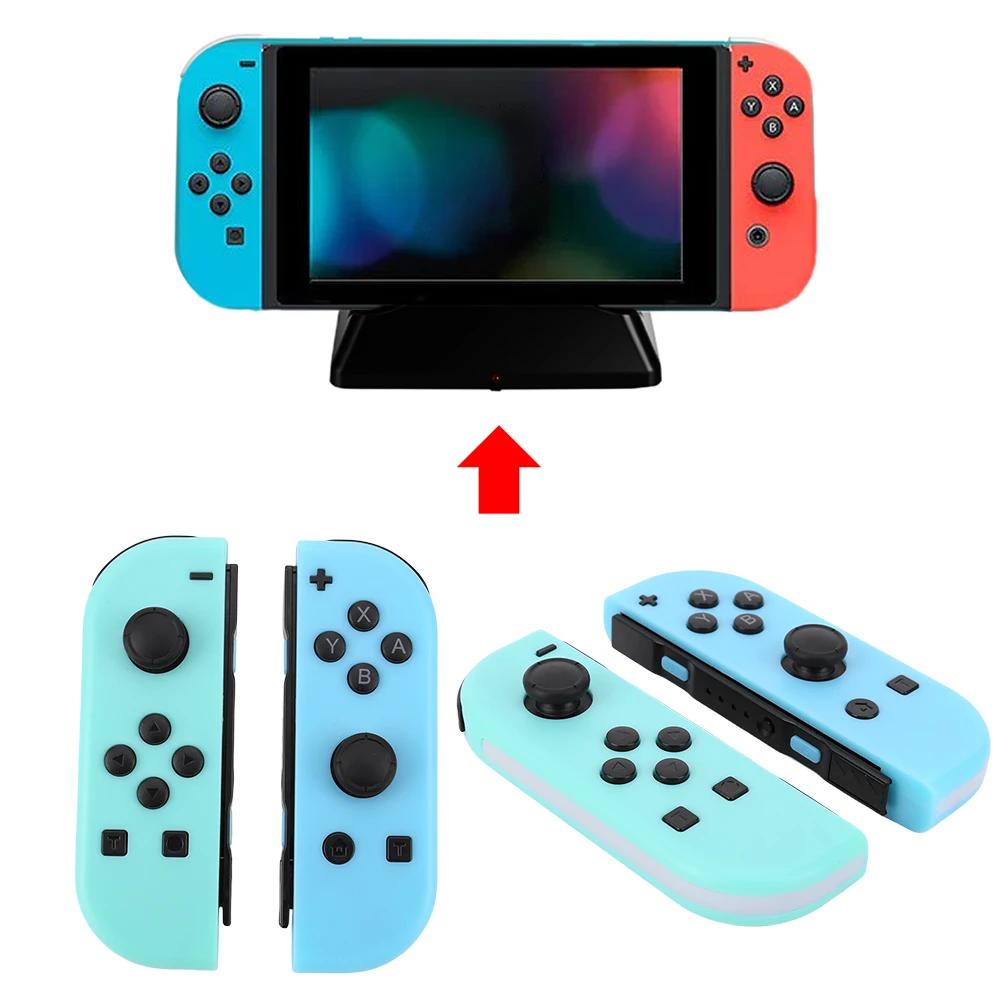 For NS Switch Joy-Con Controller Wireless Controller Left & Right Bluetooth-Compatible Game Controller RGB Light 3D Joystick