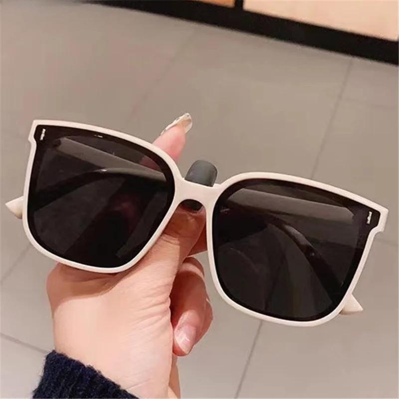 Retro Polarized Sunglasses Men Women Popular Square Sun Glasses Ladies Black Eyeglasses Driver Goggles UV400 Mirror