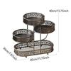 4 Tier Fruit Stand Metal Fruit Basket Bowl Tabletop Organizer Space Saving Storage Rack for Vegetables Bread Snacks Cosmetics
