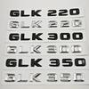 3D ABS Car Letters Logo GLK220 GLK300 GLK350 Badge Rear Trunk Sticker For Mercedes Benz GLK220 GLK300 GLK350 X204 Accessories