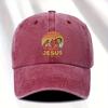Versatile Retro Print Washed Vintage Soft Top Baseball Cap Unisex Outdoor Sunshade Baseball Cap