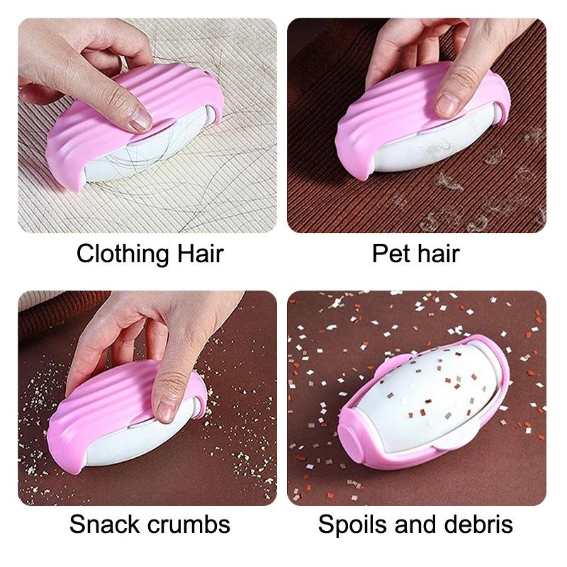 2-Pack Penguin Lint Roller Portable Handheld Fuzz Remover -Cute Mini Lint Remover for Pet Hair & Lint on Clothes, Furniture, Car Seat