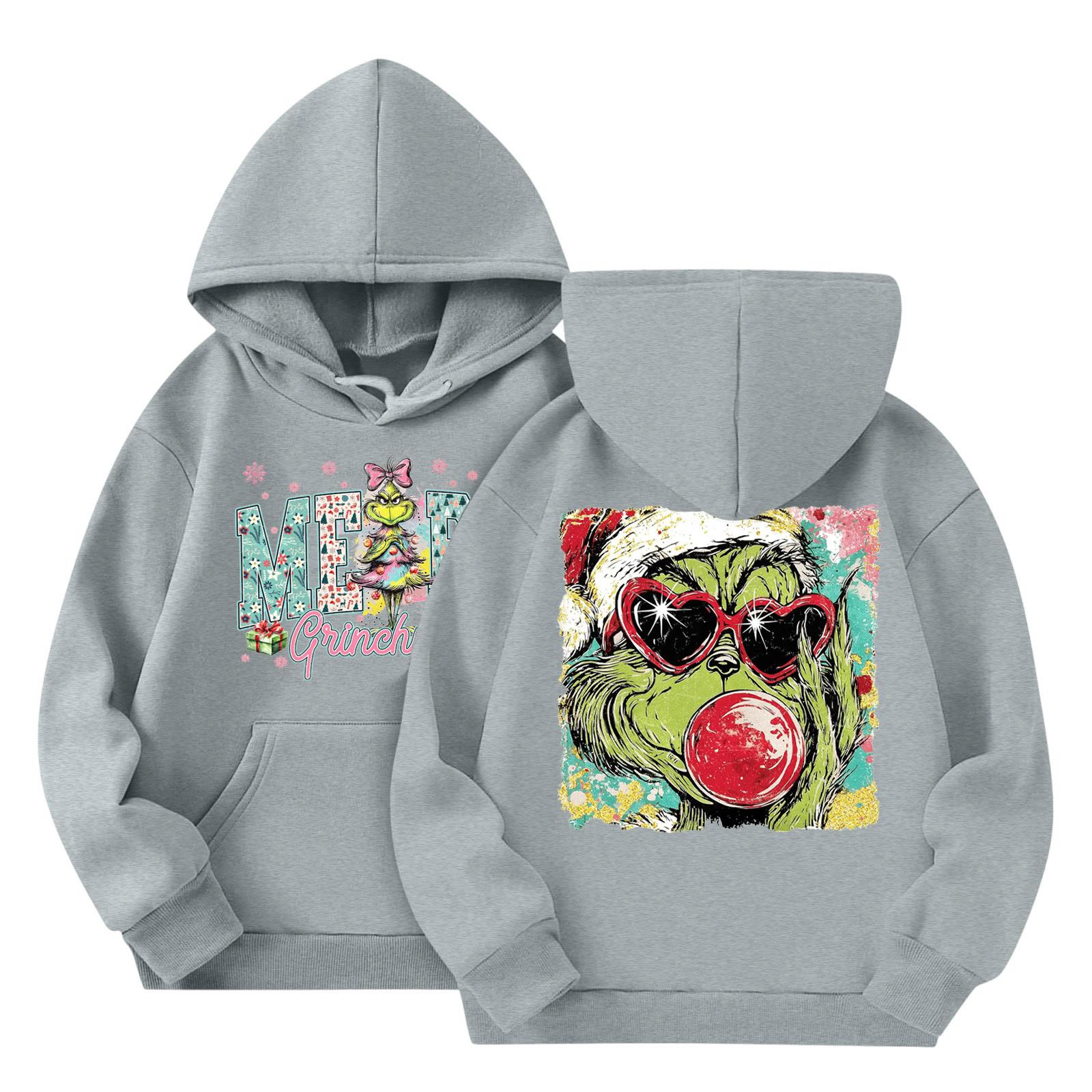 

Child Fashion Lightweight Long Sleeve Pullover With Pockets Print Hoodie 100