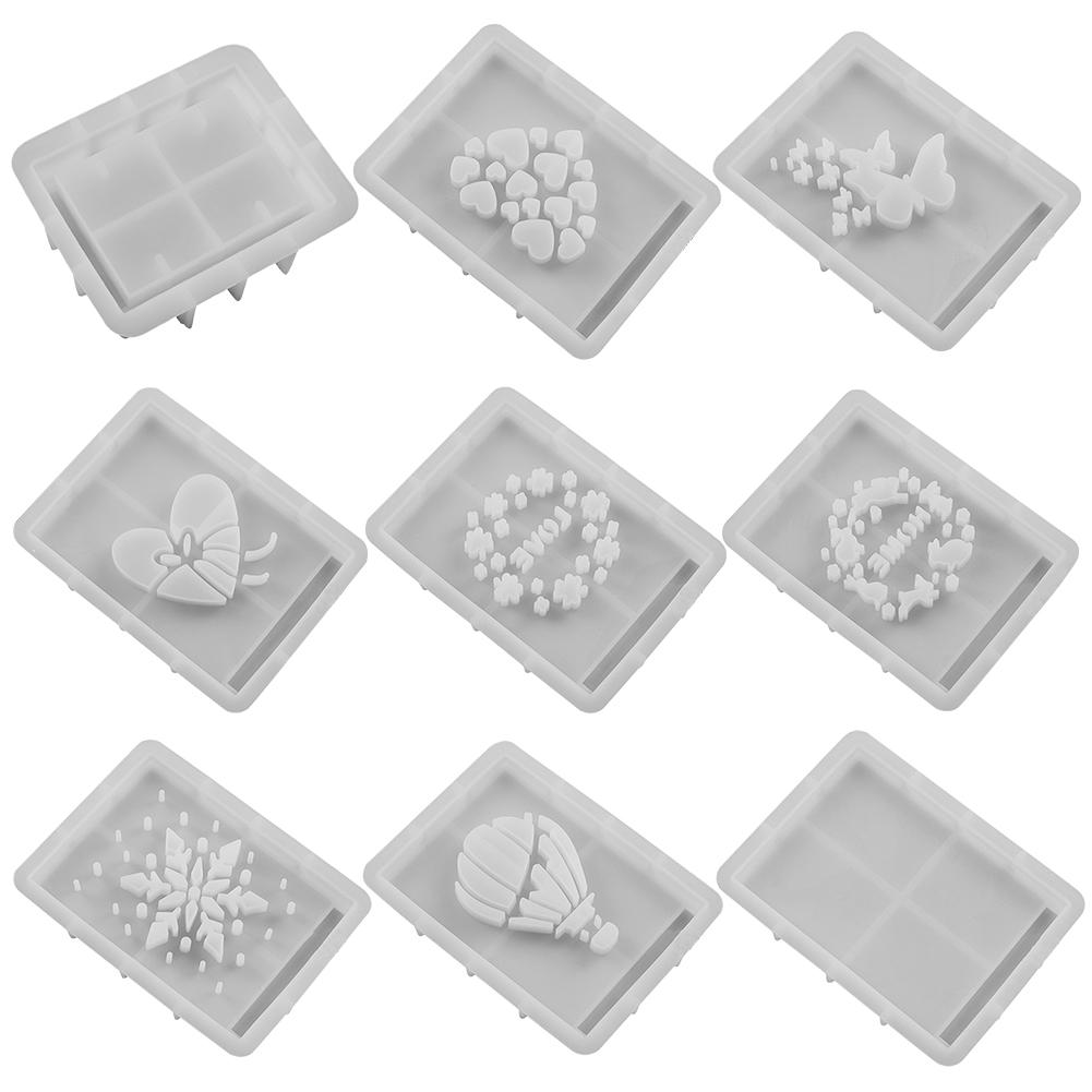 

Silicone Storage Box Mould Silhouette Mold DIY Rectangular Casting Mould Non Stick Gift Box Plaster Air Hand Craft Casting Mould