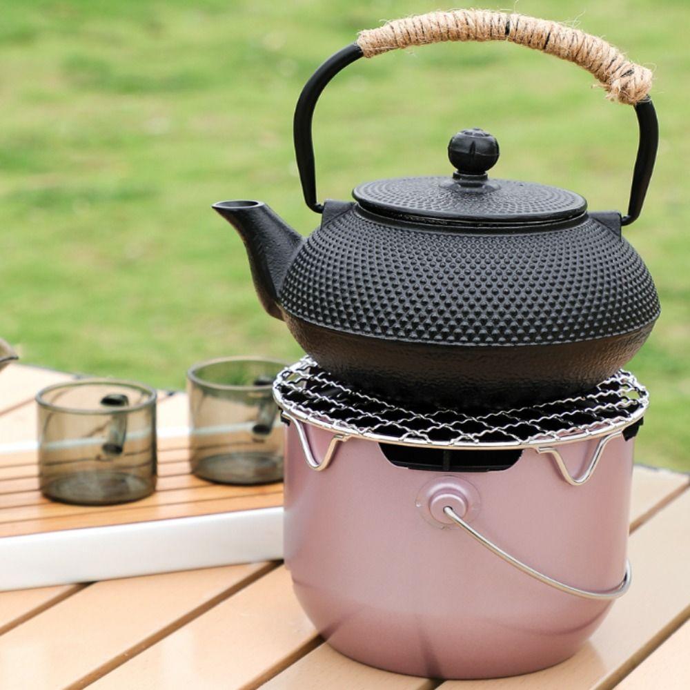 Metal Camping Charcoal Stove Household Tea Stove BBQ Tool Barbecue Grill  Travel