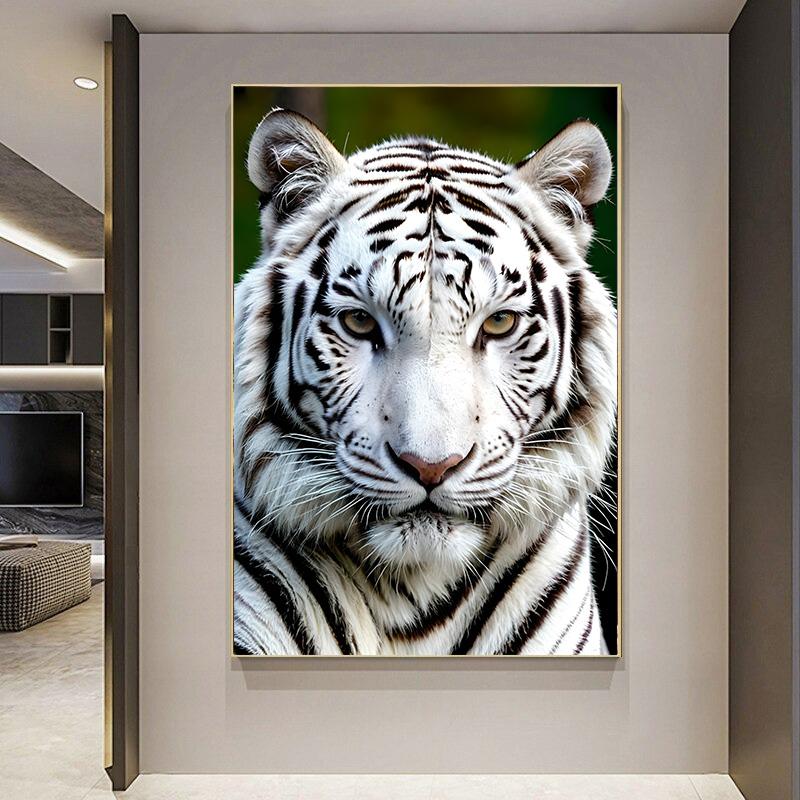Canvas Painting Animals Canvas Wall Art Tiger Print Art Home Decor Wall Pictures Living Room Wall Decor Frameless