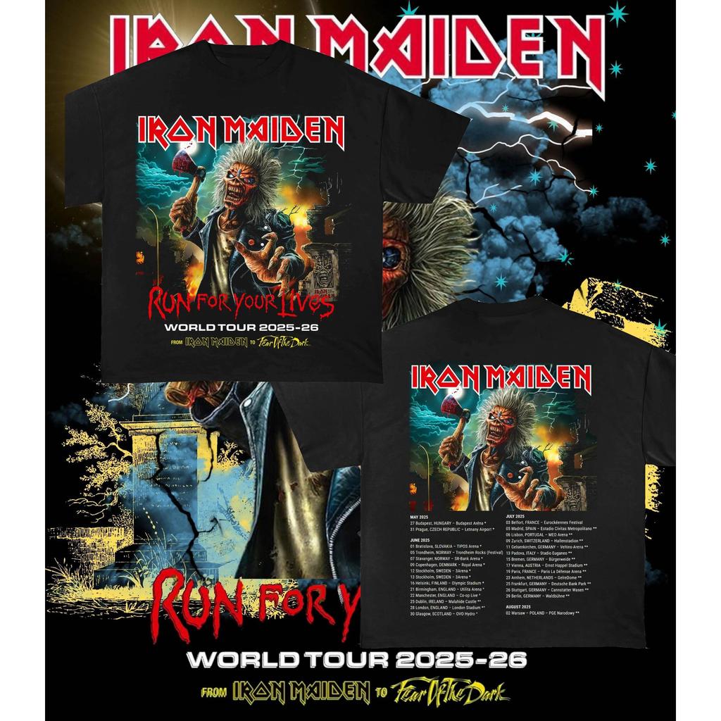 Iron Maiden 6 Icon HALLOWWED Premium Tshirt Iron Halowed Icon Maiden Heavy Metal Band T-shirt Metal T-shirt Oversize Megadeth