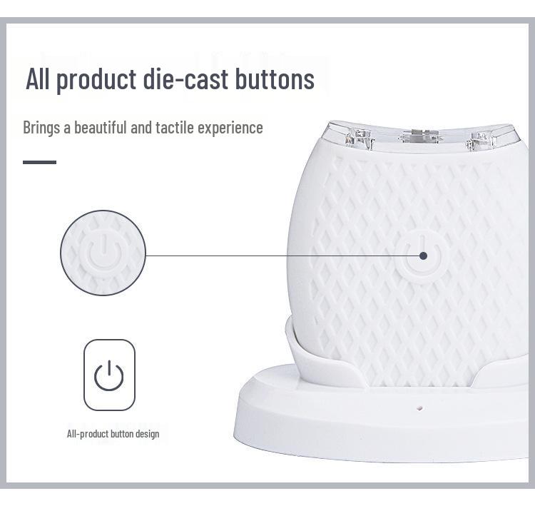 Szczoteczka elektryczna 360°: W kształcie litery U, Wodoodporne, Wybielanie zimnym światłem dla dorosłych i dzieci