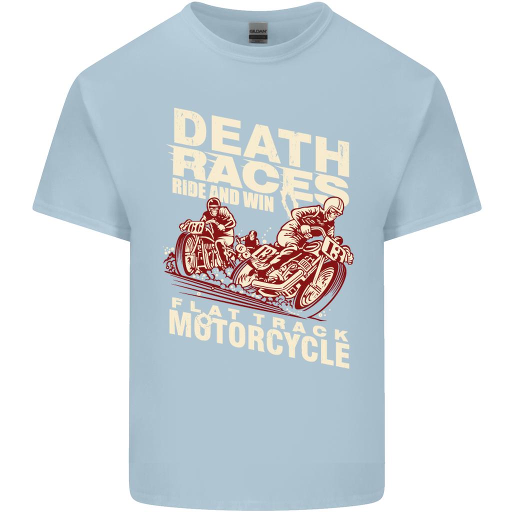 Death Races Flat Track Motorcycle Biker Unisexs Light Cotton TShirt