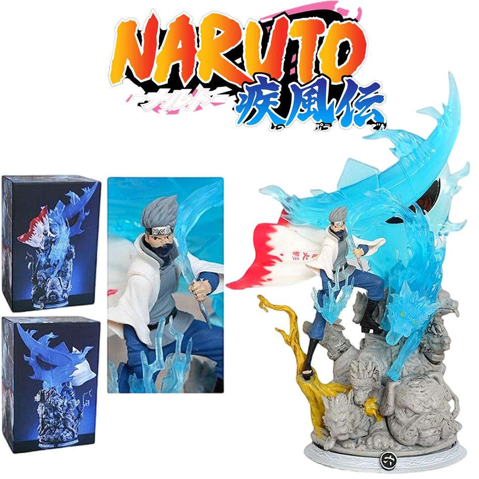 26Cm Naruto Anime Figure Hatake Kakashi Statue Figurine Model Doll Ornament Collection Room Decora Desk Toy Gift