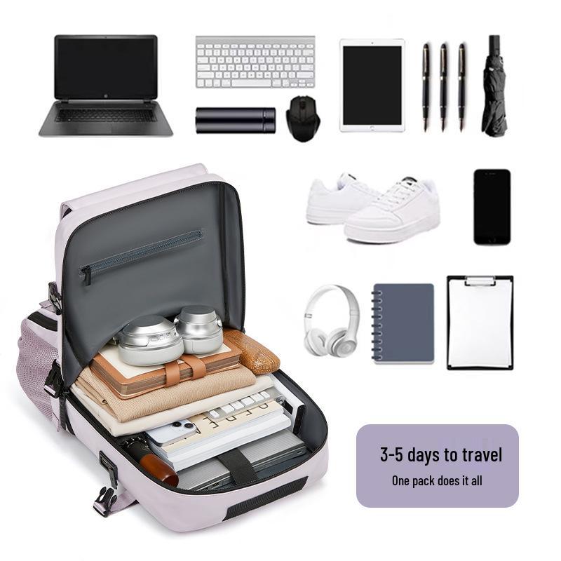 Men's Multifunctional Large Capacity Water-Resistant Outdoor Travel/Camping Backpack and Crossbody Bag