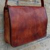 Men's Real Leather Vintage Laptop Messenger Handmade Briefcase Bag Satchelf
