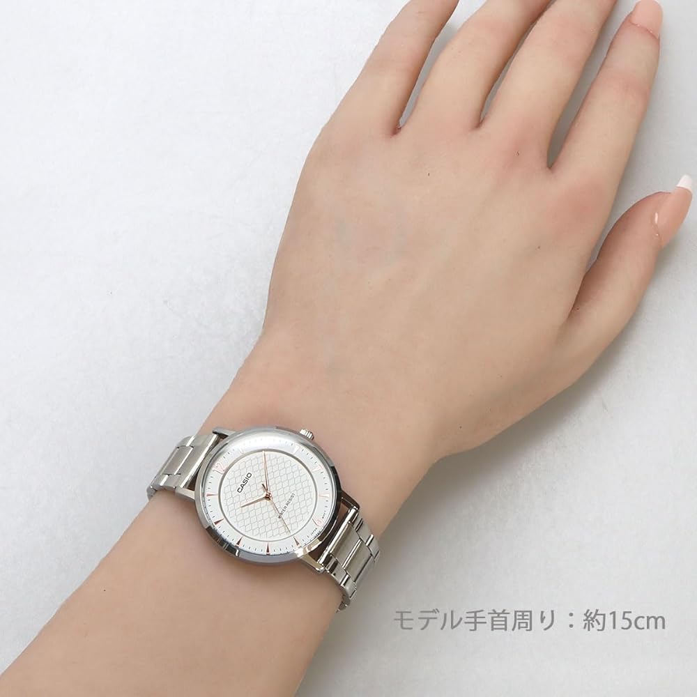 Casio Analog Quartz Women's Watch LTP-VT04D-7A White Metal Band Imported Model