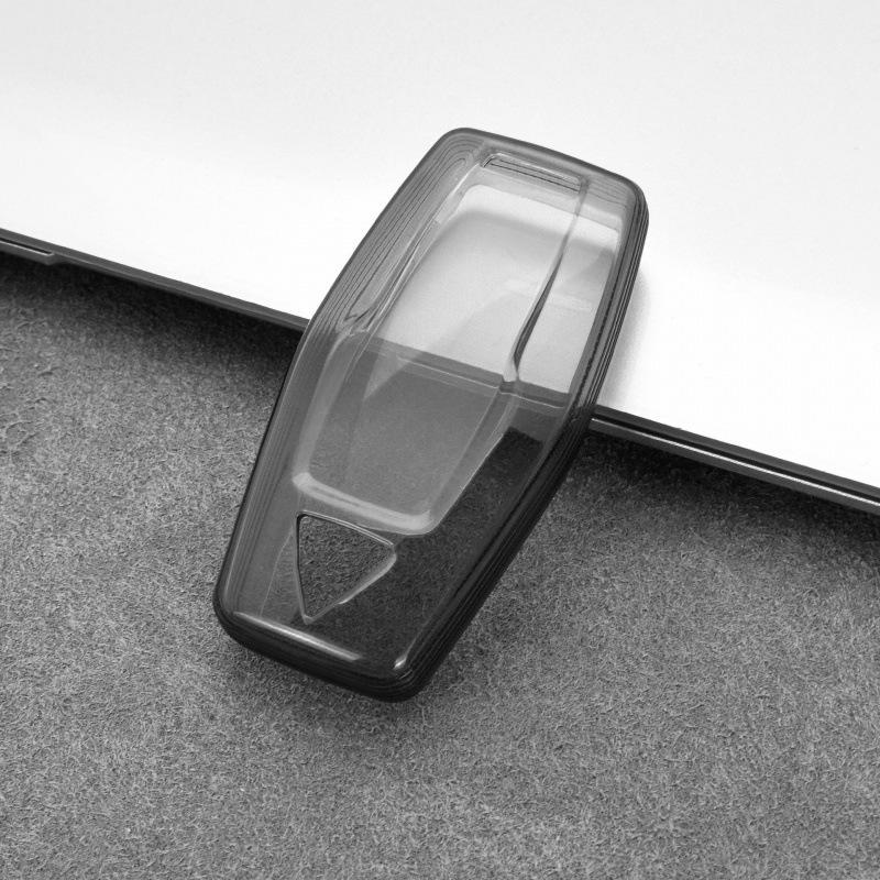 

2023 Mitsubishi Outlander Transparent Key Case - Full Coverage Soft Shell with Buckle