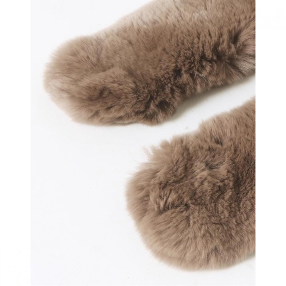 DakS Women S Muffler Brown Rex Fur Dcmu6f986w3