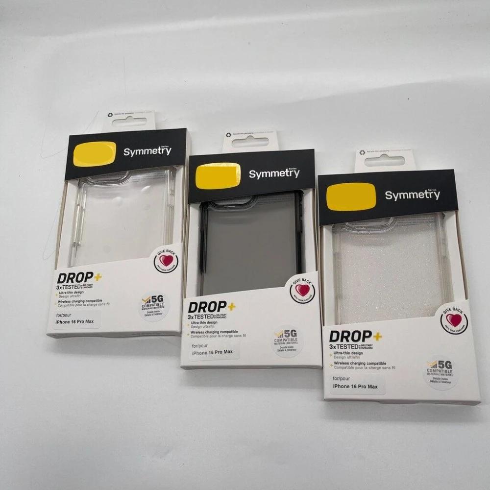 Symmetry Series Transparente Glitzerhülle für IPhone 17 Pro Max Air 16 15 14 13 12 11 Klar Original Ott BOX Sturzsichere Hülle