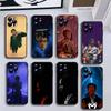 LIL TJAY Rapper Phone Case For iPhone17,16,15,14,13,12,11 Plus,Pro Max,Soft Black Cover
