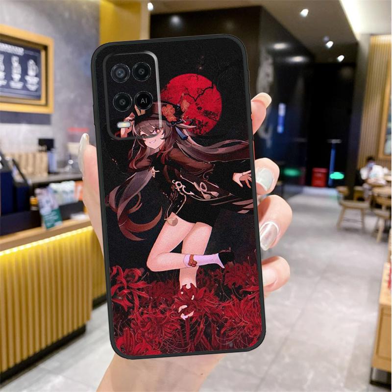 Genshin Impact Hutao Case For Oppo A98 A18 A38 A58 A78 A60 A80 A40 A96 A76 A16 A94 A74 A54 A15 A17 A57 A77 A5 Pro