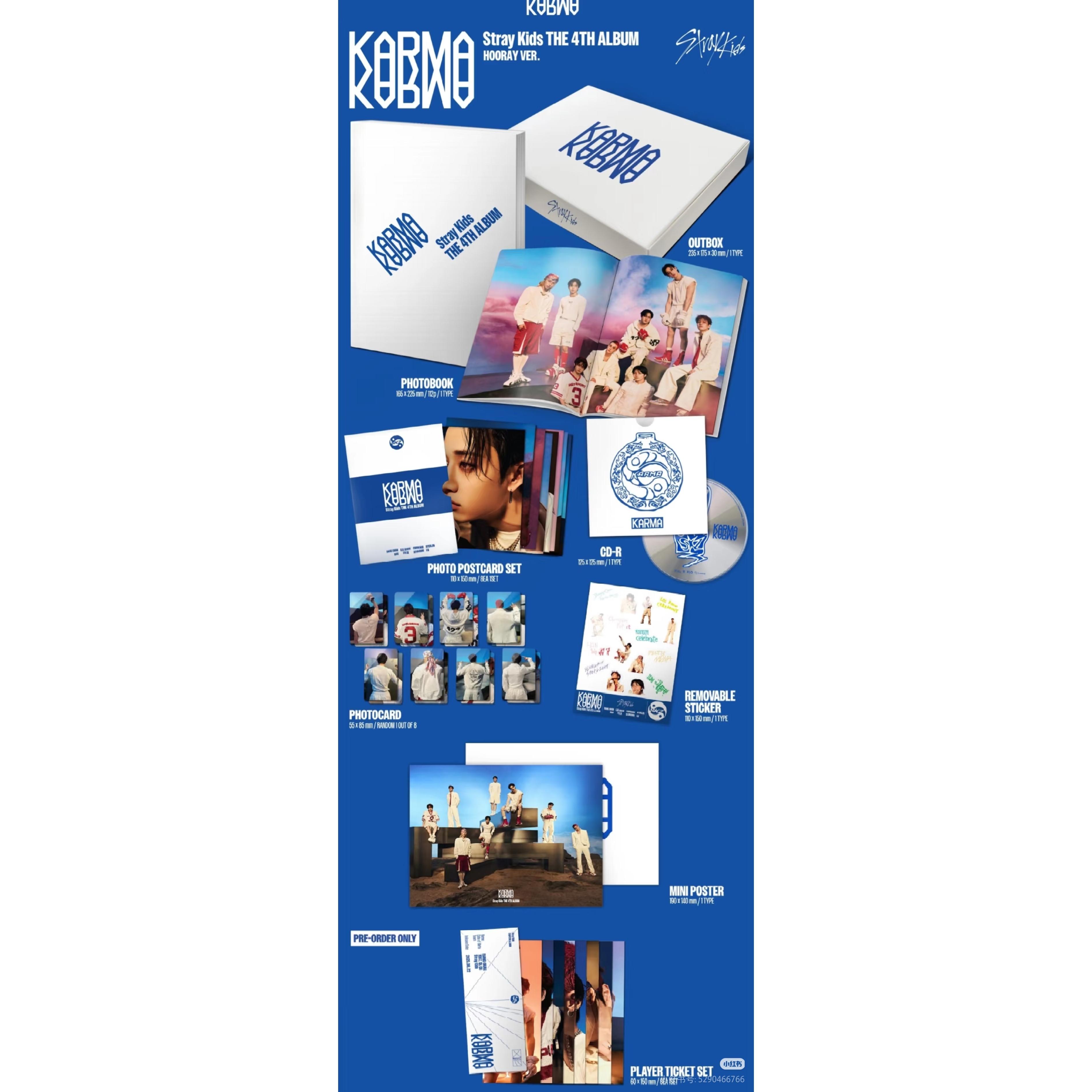 

Stray Kids KARMA четвертий альбом (включений подарунок перед замовленням) 1 set білий
