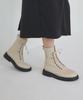 Salt And Chocolate Lace-Up Flat Worker Boots 412146009 (3.5Cm/3Color)