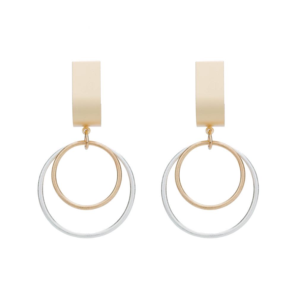 Elegant Long Geometric Dangle Earrings - Fashionable Exaggerated Women's Pendants.