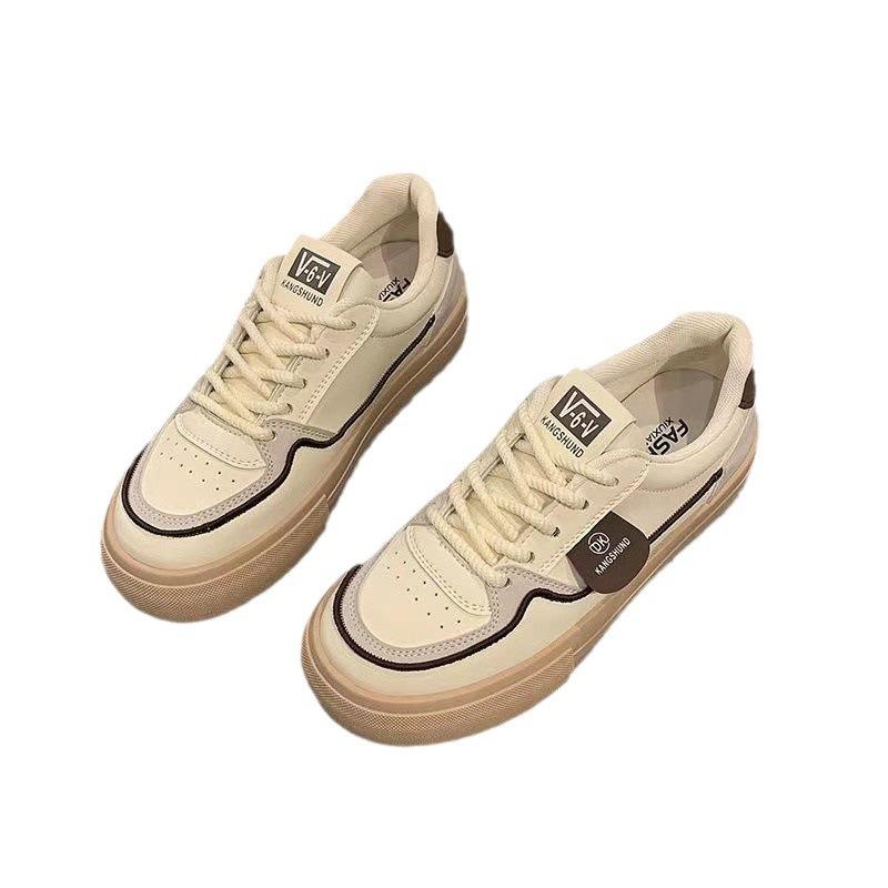 Retro Little White Shoes Summer Women's Models 2025 Autumn New Thick Baseplate Shoes Casual Sports Student Women's Shoes