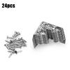 24PCS Antique Corner Protector Jewelry Chest Box Wooden Case Decorative Corner Protector Furniture Hardware Corners Brackets