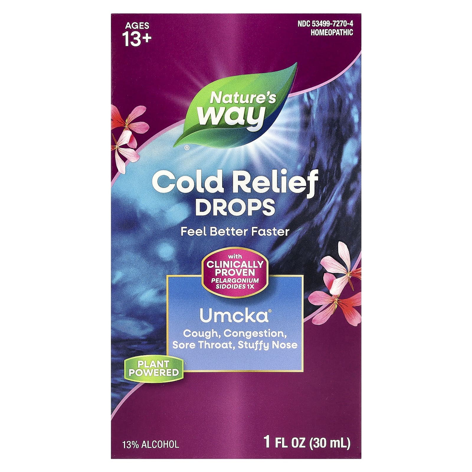

Nature S Way, Umcka®, Cold Relief Drops, Ages 13+, 30 Ml (1 Fl Oz)