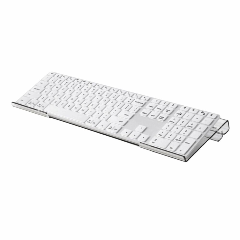 Clear Acrylic Acrylic Keyboard Stand Portable Removable Desktop Keyboard Tray Durable Lightweight Tilted Keyboard Stand