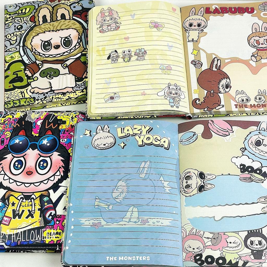 Leder Notizbuch B6 Vollständig bemalte Innenseite Student Niedlich Hochwertiges Handbuch Liniert