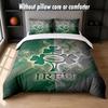 Ireland Rugby Design Bed Bedding Set 1 Duvet Cover + 2 Pillowcases Soft Breathable Household Bed Linens